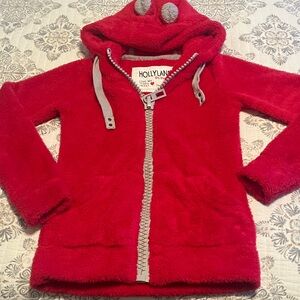 Hollyland Hot Pink Fleece Teddy Bear Hoodie